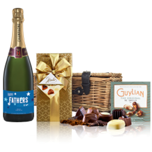 Buy Personalised Champagne - Fathers Day Label And Chocolates Hamper