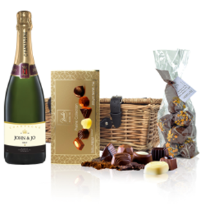 Buy Personalised Champagne - Gold Fabulous Label And Chocolates Hamper