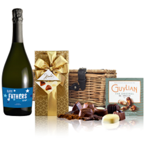 Buy Personalised Prosecco - Fathers Day Label And Chocolates Hamper