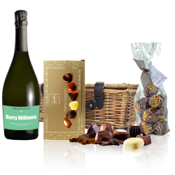 Buy Personalised Prosecco - Green Label And Chocolates Hamper