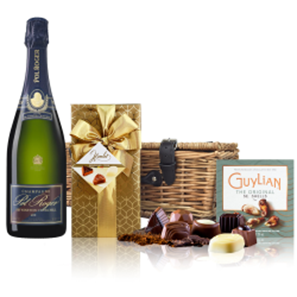 Buy Pol Roger Cuvee Sir Winston Churchill 2015 Champagne 75cl And Chocolates Hamper