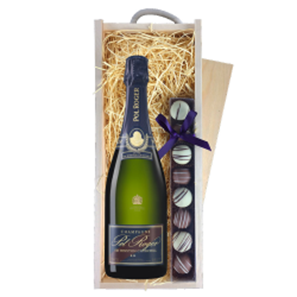 Buy Pol Roger Cuvee Sir Winston Churchill 2015 Champagne 75cl & Truffles, Wooden Box