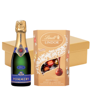 Buy Pommery Brut Royal Champagne 18.7cl And Chocolates In Gift Hamper