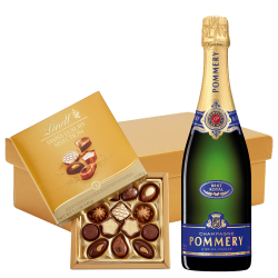Buy Pommery Brut Royal Champagne 75cl And Lindt Swiss Chocolates Hamper