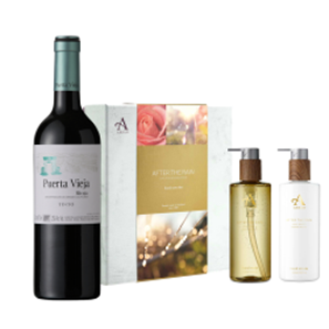 Buy Puerta Vieja Rioja Tinto 75cl Red Wine with Arran After The Rain Hand Care Set