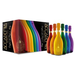 Buy & Send Case of 6 Accademia 75cl Rainbow Pack (Mixed 6x75cl)