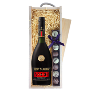 Buy Remy Martin VSOP Cognac 70cl & Truffles, Wooden Box