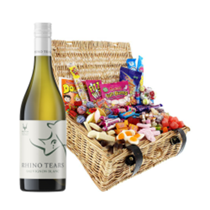 Buy Rhino Tears Sauvignon Blanc 75cl White Wine And Retro Sweet Hamper