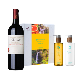 Buy Roseville Bordeaux St Emilion 75cl Red Wine with Arran Glenashdale Hand Care Gift Set