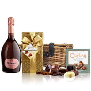 Buy Ruinart Rose Champagne 75cl And Chocolates Hamper