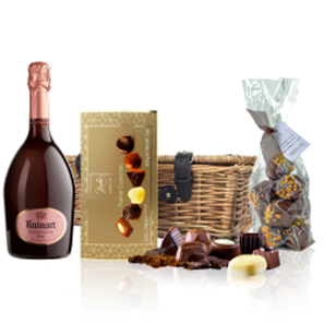 Buy Ruinart Rose Champagne 75cl And Chocolates Hamper