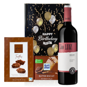 Buy Sao Luiz Colheita Tino 75cl Red Wine And Chocolates Happy Birthday Gift Box