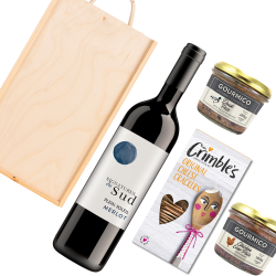Buy Signatures de Sud Merlot 75cl Red Wine And Pate Gift Box