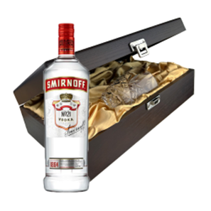 Buy Smirnoff Red Label Vodka 70cl In Luxury Box With Royal Scot Glass