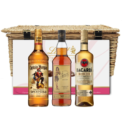 Buy Spiced Rum Family Hamper with Nuts and Olives