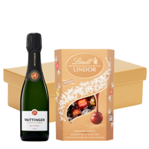 Buy Taittinger Brut Champagne 37.5cl And Chocolates In Gift Hamper