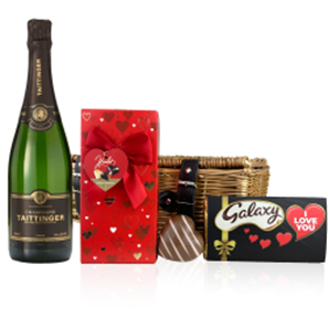 Buy Taittinger Brut Vintage Champagne 2015 75cl And Chocolate Valentines Hamper