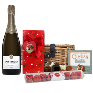 Buy Taittinger Brut Vintage Champagne 2016 75cl And Chocolate Love You Hamper