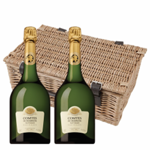 Buy Taittinger Comtes de Grand Crus Champagne 2011 75cl Duo Hamper (2x75cl)