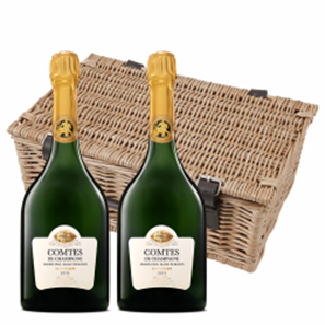 Buy Taittinger Comtes de Grand Crus Champagne 2013 75cl Duo Hamper (2x75cl)