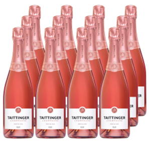 Buy Taittinger Prestige Rose NV Champagne 75cl Case of 12