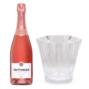 Buy Taittinger Prestige Rose NV Champagne 75cl And Branded Ice Bucket Set