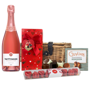 Buy Taittinger Prestige Rose NV Champagne 75cl And Chocolate Love You Hamper