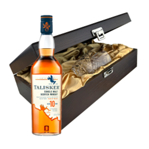 Buy Talisker 10 Year Old Single Malt Whisky 70cl In Luxury Box With Royal Scot Glass