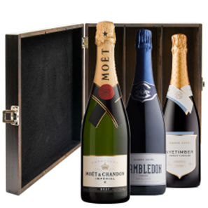 Buy The Anglo-French Brut Collection Trio Elm Wood Gift Boxed
