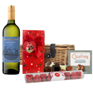 Buy The Home Farm Pinot Grigio 75cl White Wine And Chocolate Love You Hamper