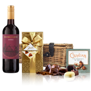 Buy The Home Farm Shiraz 75cl Red Wine And Chocolates Hamper