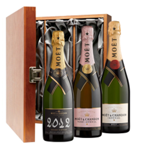 Buy The Moet & Chandon Collection Trio Luxury Gift Boxed Champagne