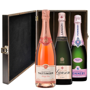 Buy The Rose Champagne Collection Trio Luxury Gift Boxed Champagne