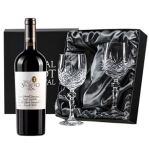 Buy Valle Secreto First Edition Cabernet Sauvignon 75cl Red Wine, With Royal Scot Wine Glasses
