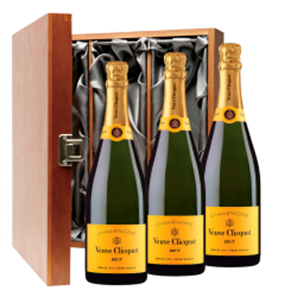 Buy Veuve Clicquot Brut Yellow Label Champagne 75cl Trio Luxury Gift Boxed Champagne