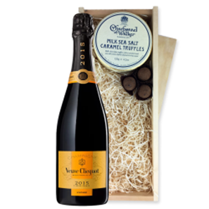 Buy Veuve Clicquot Vintage 2015 Champagne 75cl And Milk Sea Salt Charbonnel Chocolates Box