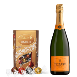 Buy Veuve Clicquot Yellow Label Brut 75cl With Lindt Lindor Assorted Truffles 200g