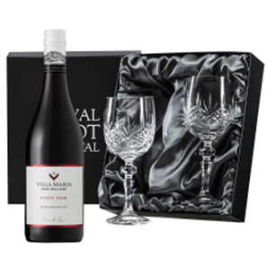 Buy Villa Maria Pinot Noir Private Bin 75cl 75cl Red Wine, With Royal Scot Wine Glasses