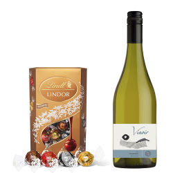 Buy Vinoir Chardonnay 75cl White Wine With Lindt Lindor Assorted Truffles 200g
