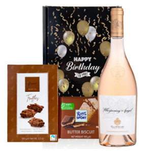 Buy Whispering Angel Rose 75cl French Wine And Chocolates Happy Birthday Gift Box