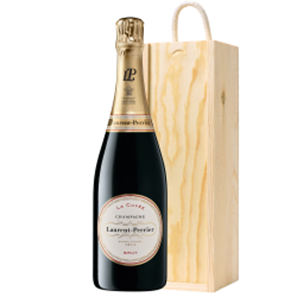 Buy Wooden Sliding Lid Gift Box With Laurent Perrier La Cuvee, NV, 75cl